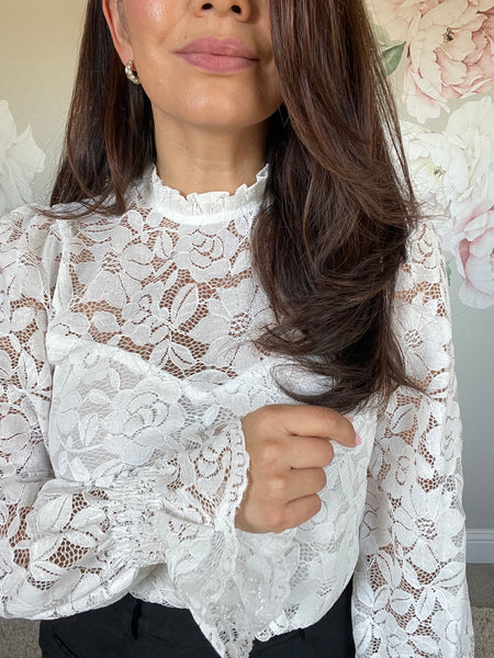 Cowgirl Lace Bell Sleeve Blouse