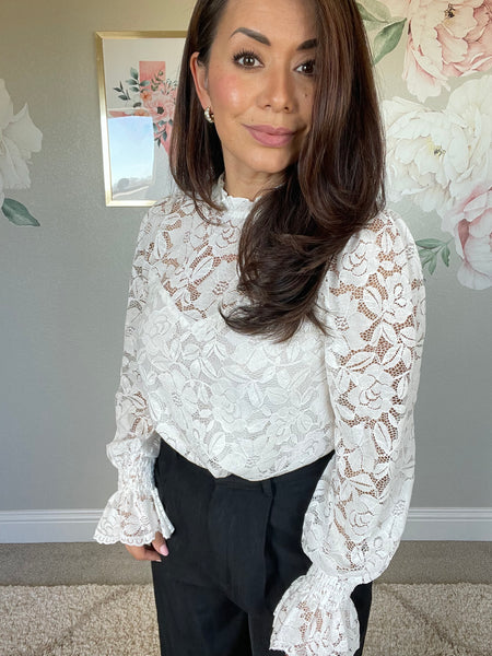 Cowgirl Lace Bell Sleeve Blouse