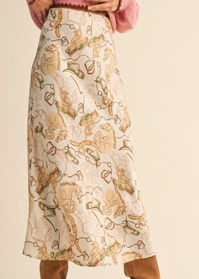 Champagne Cowgirl Slip Skirt