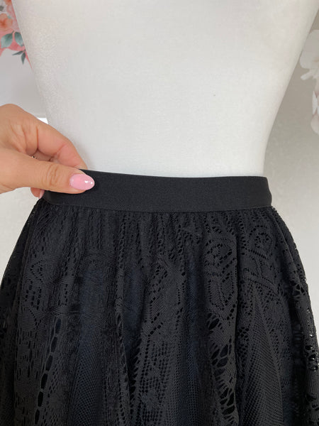 Vintage Vaquera Lace Maxi Skirt