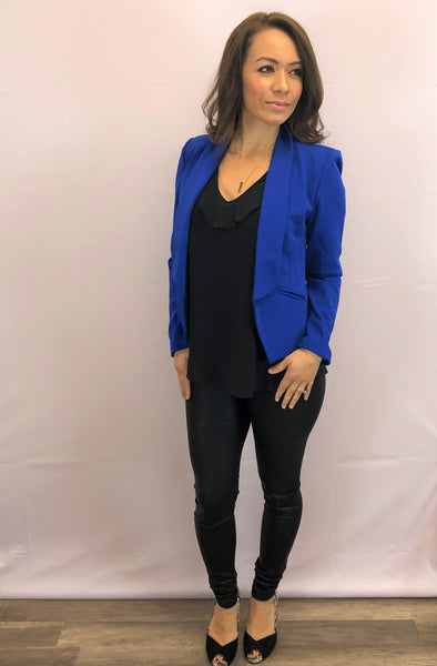 Classic Blue Cropped Jacket