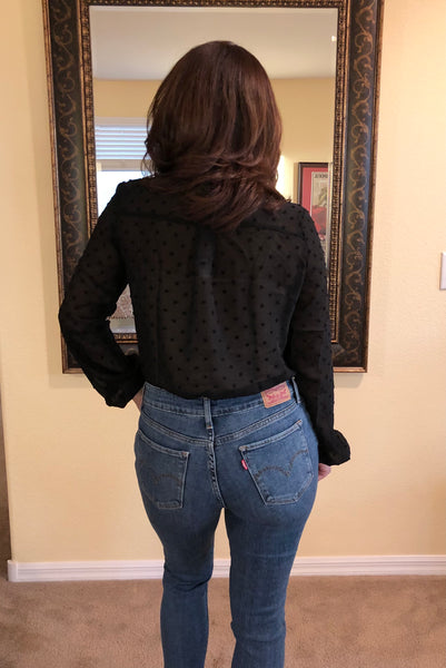 Sheer Swiss Dot Bodysuit