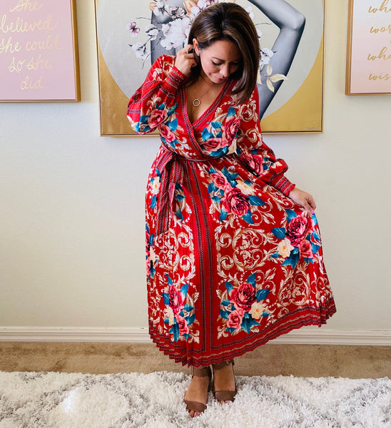 Jewel Pleated Maxi