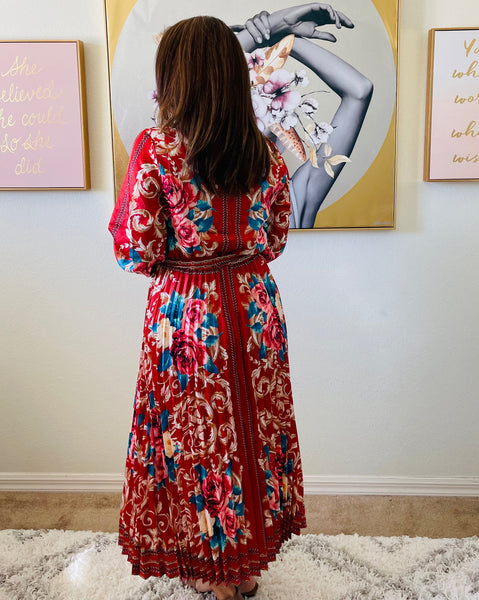 Jewel Pleated Maxi