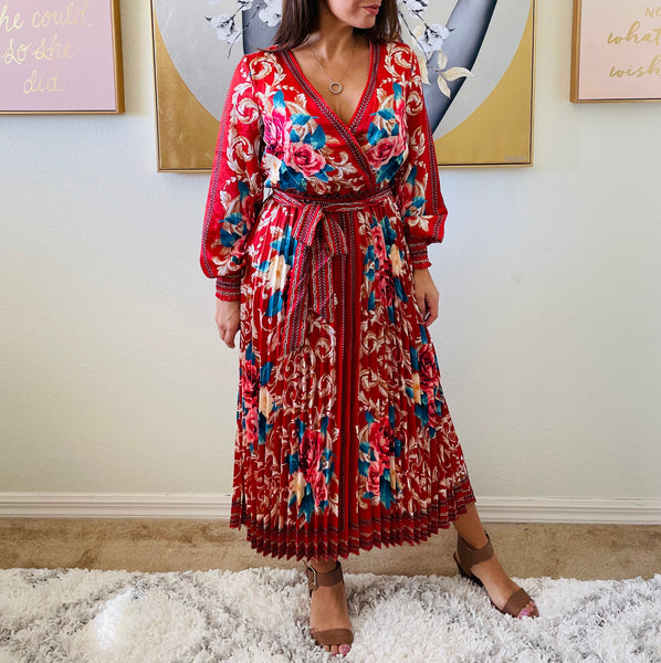 Jewel Pleated Maxi