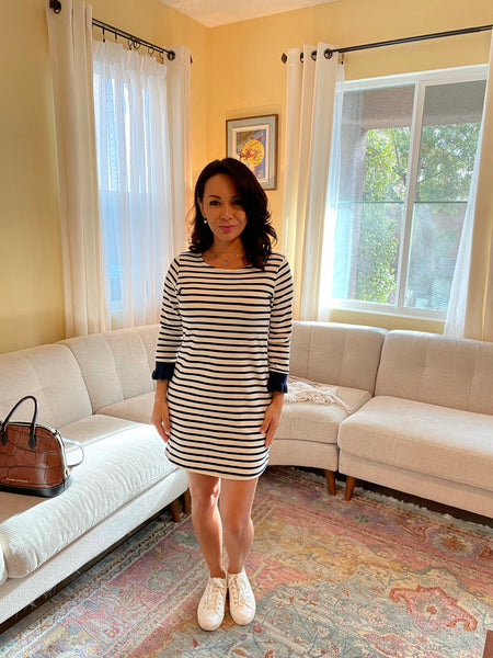 Nautical Stripe Knit Dress