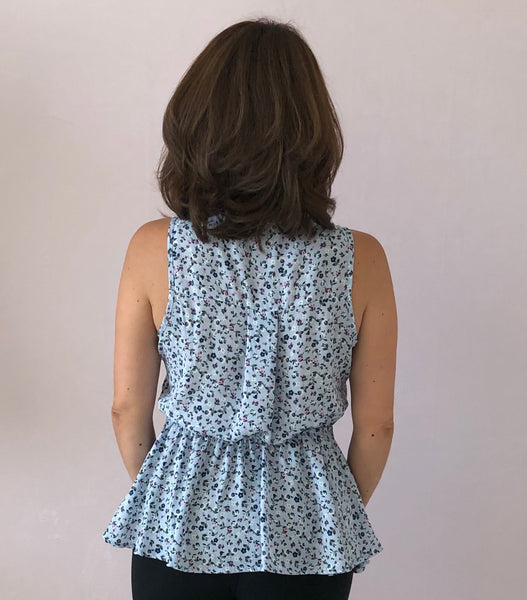 Periwinkle Wrap Tank