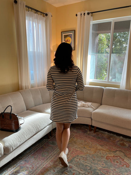 Nautical Stripe Knit Dress