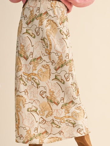 Champagne Cowgirl Slip Skirt