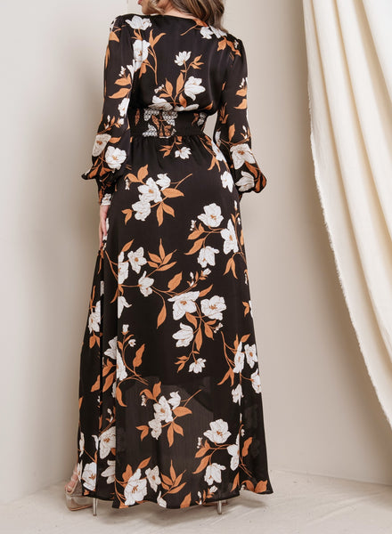 Midnight Floral Maxi Dress