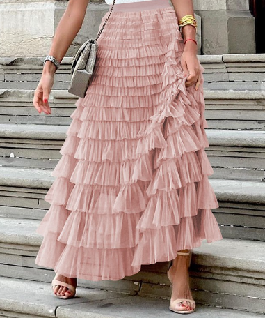 Punchy Pink Maxi Skirt