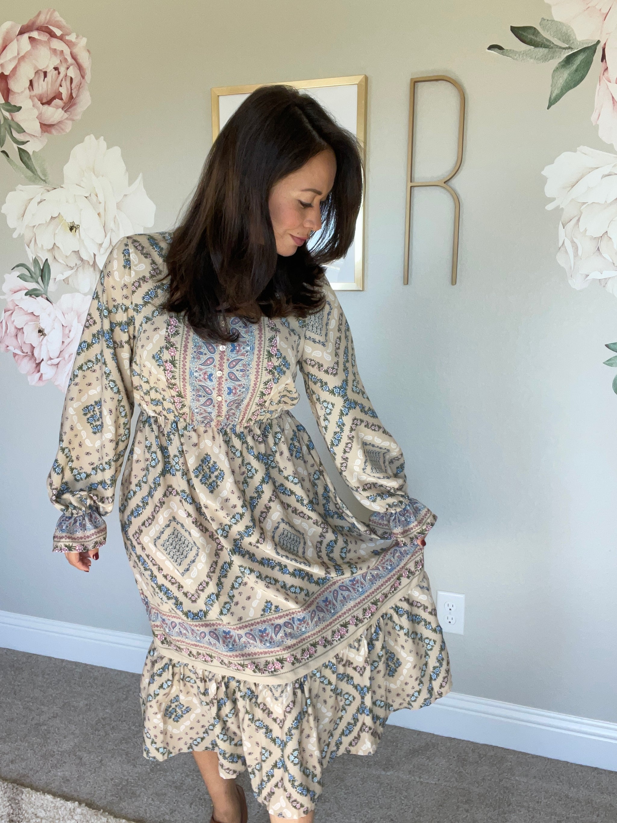 knee length dresses for ladies 70s Prairie Dress (2/4) – Gimme Vintage
