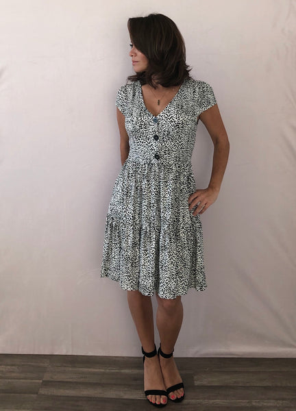 Spotted and Besotted Tiered Dress