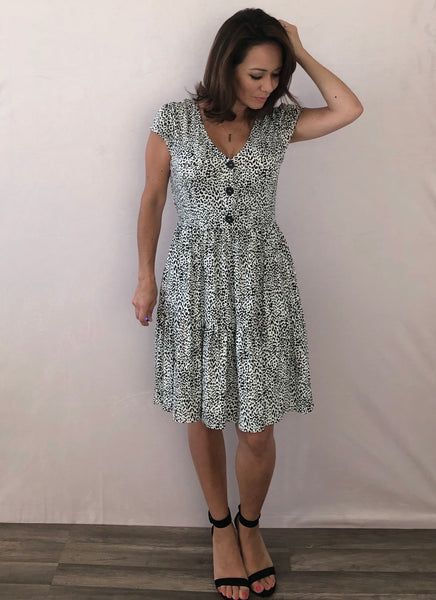 Spotted and Besotted Tiered Dress