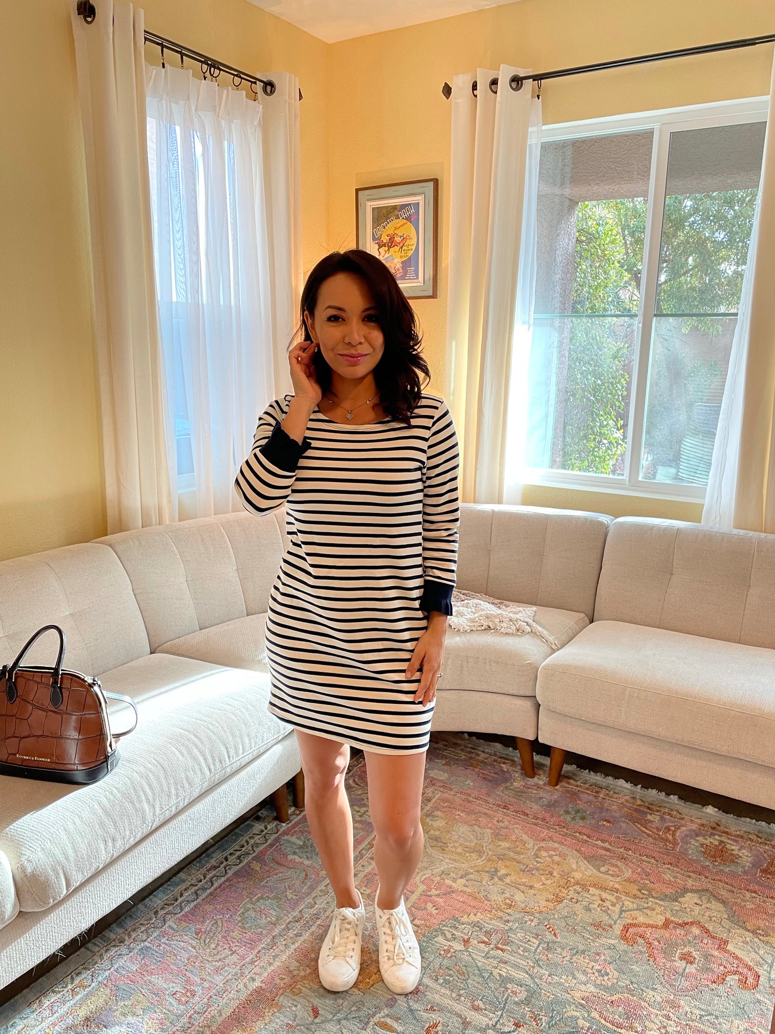 Nautical Stripe Knit Dress Ladylike Clothing Company Nautical Stripe Knit Dress Ladylike Clothing Company
